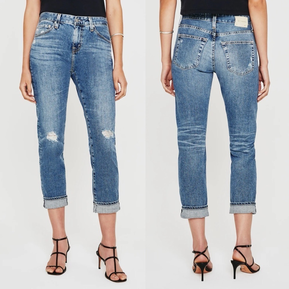 Adriano Goldschmied AG-ED Ex-Boyfriend Slouchy Slim Fit Distressed Jeans